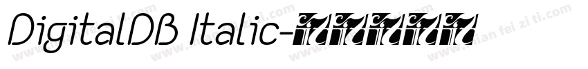 DigitalDB Italic字体转换